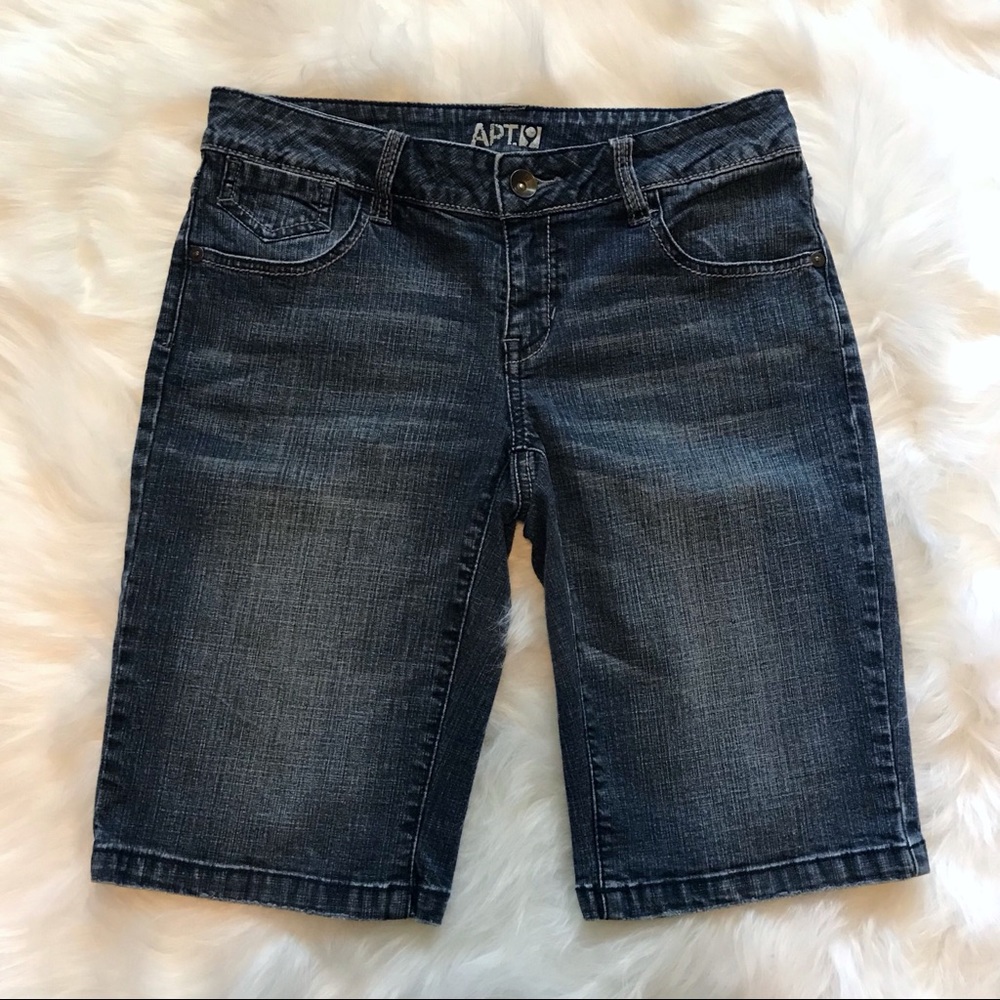 Apt. 9 Denim Stretch Bermuda Shorts